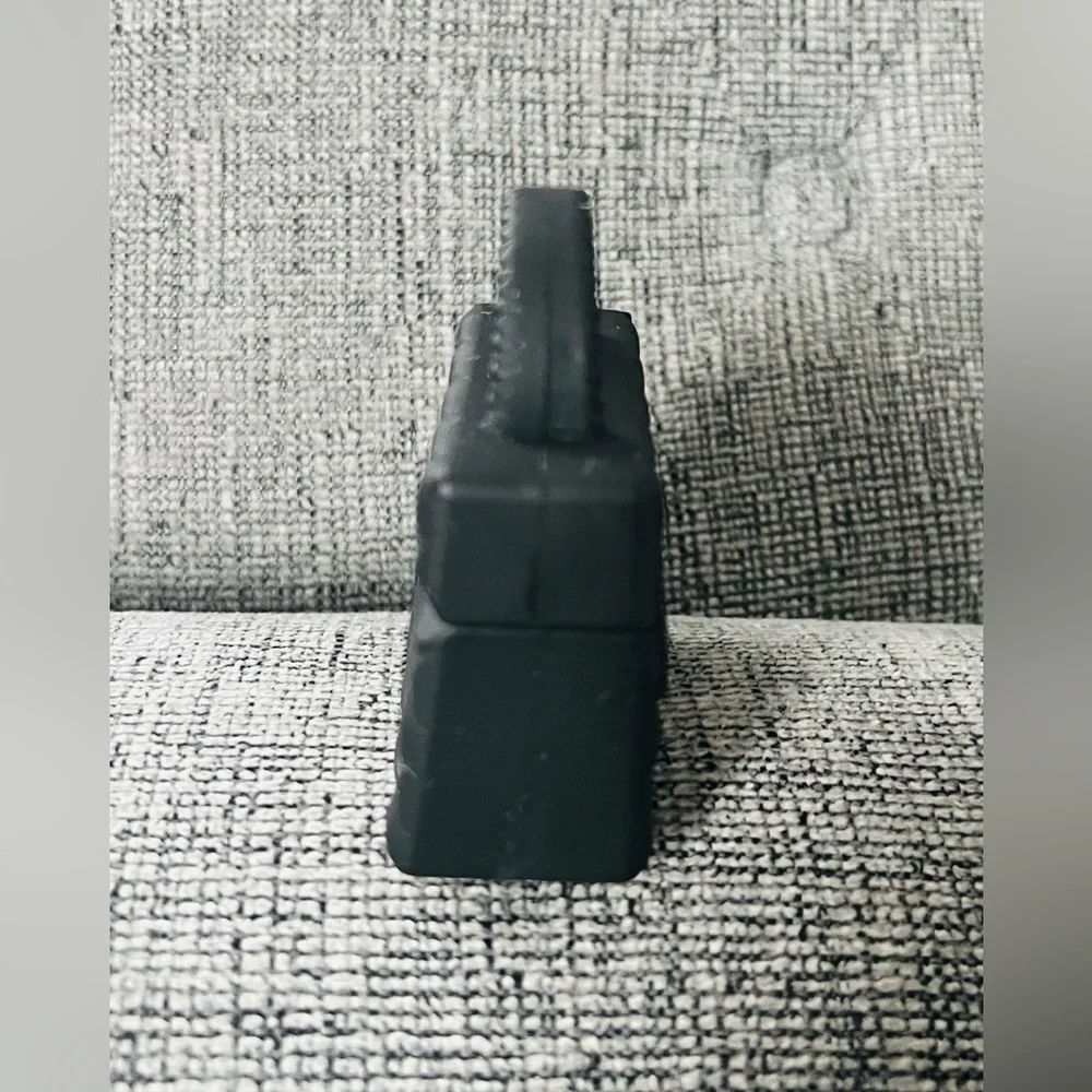 Black CC Mini AirPod Case with Clip - Picture 4 of 7